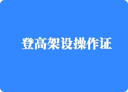 被草尿啊啊轻点登高架设操作证